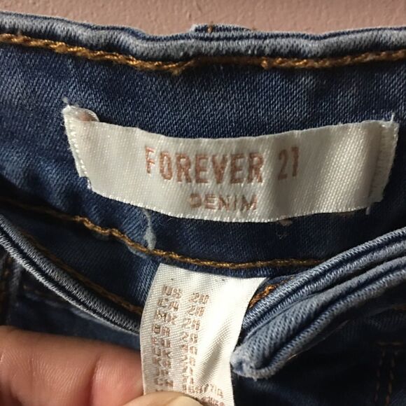 Forever 21 Medium Wash High Waist Skinny Jeans Size 28 EUC - Picture 5 of 7